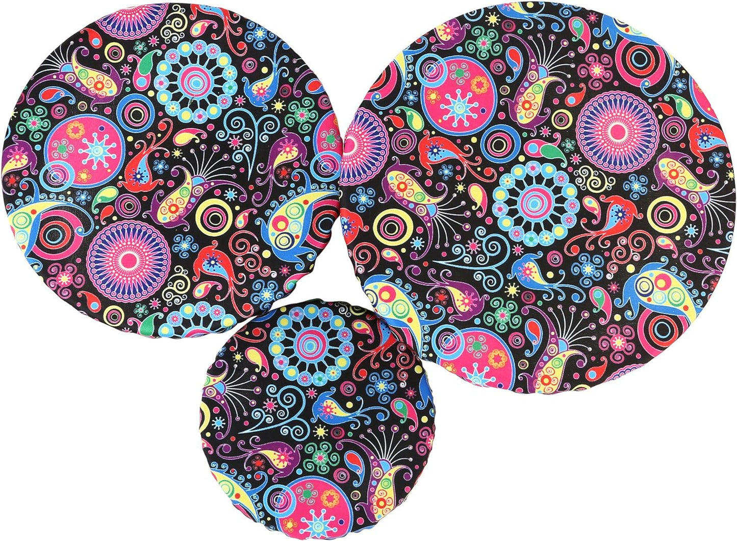 Elastic Reusable Bowl Covers for Bread Proofing, Fabric Cloth Sourdough Bowl Covers for Proofing - Set of 3, Bloom