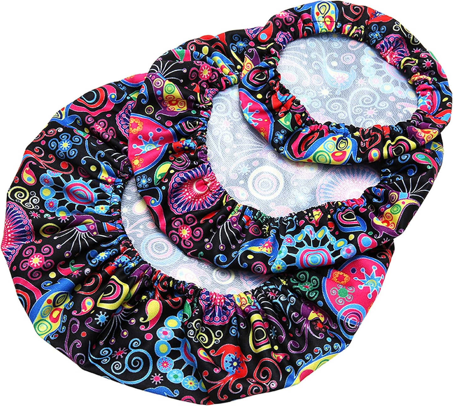 Elastic Reusable Bowl Covers for Bread Proofing, Fabric Cloth Sourdough Bowl Covers for Proofing - Set of 3, Bloom